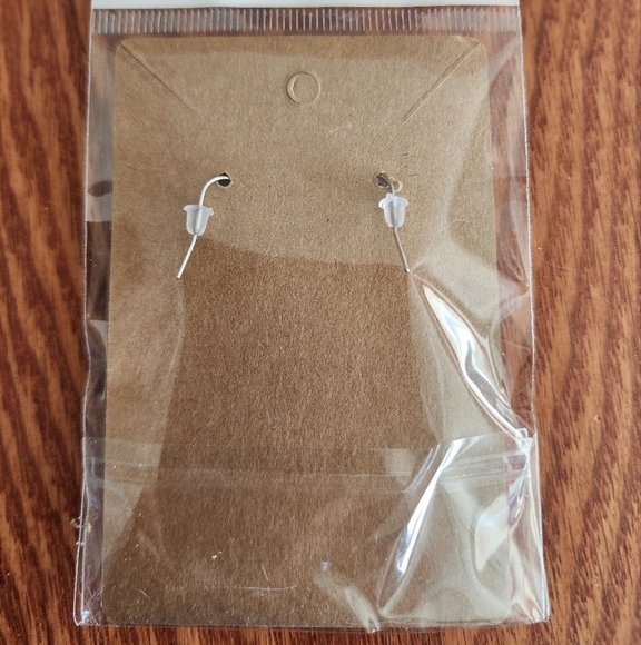 Yellow and Blue Flip Flop Stainless Steel Fishhook Earrings - Picture 5 of 5